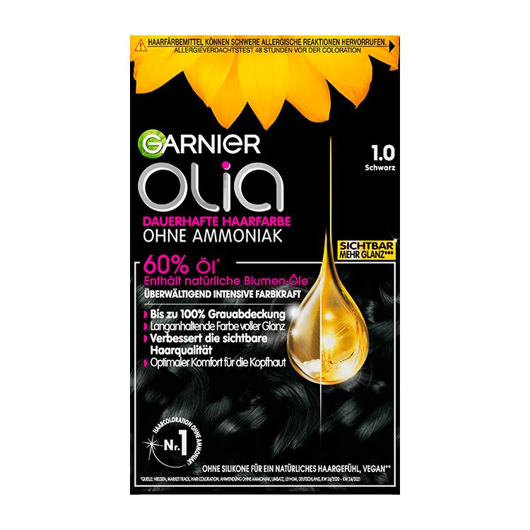 Garnier Olia Nr. 1.0 Schwarz - Produktansicht